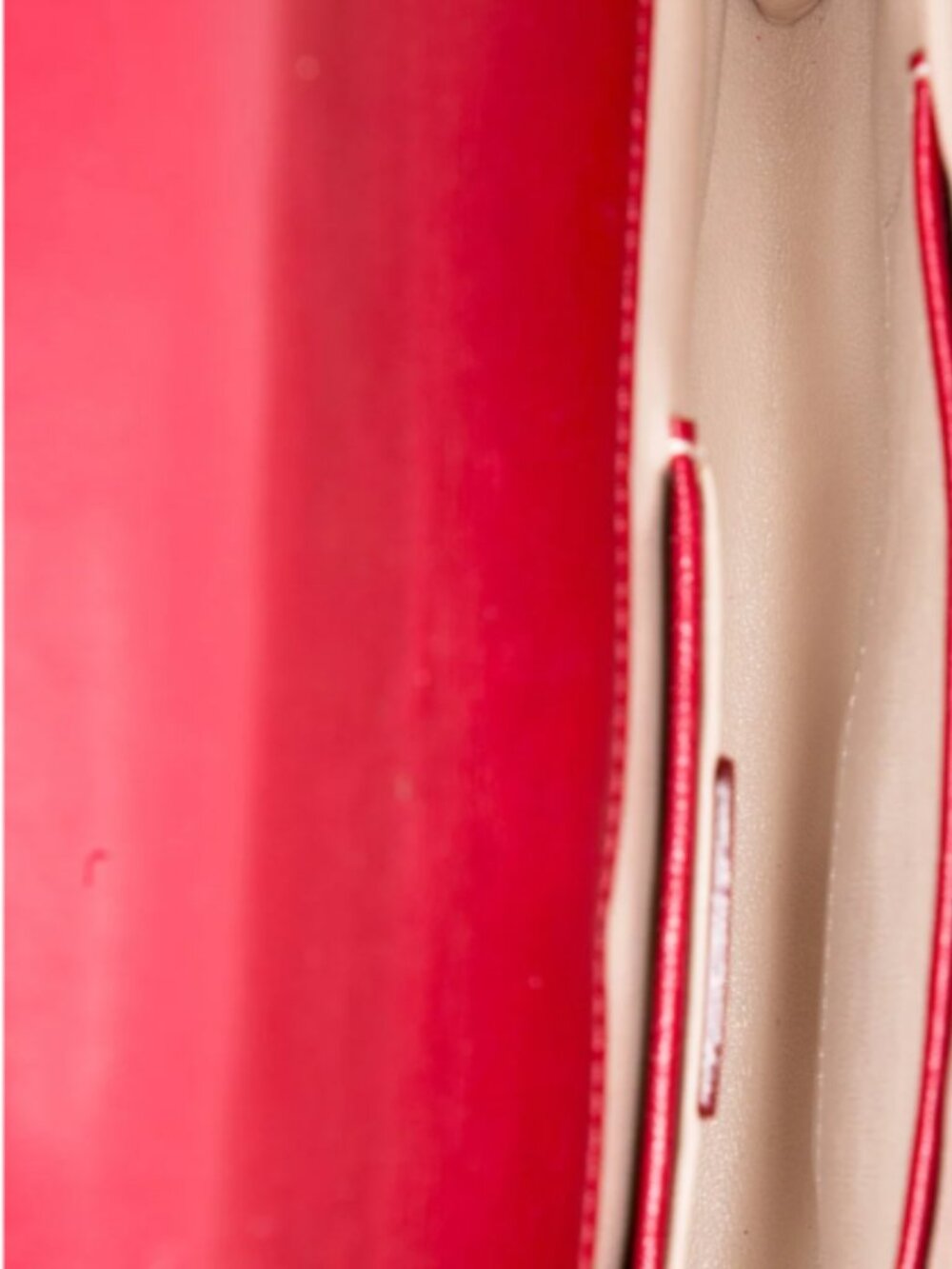 Marc Jacobs Isobel Runway Red White Striped Leather Push Lock Clutch Bag Vintage - Picture 6 of 16